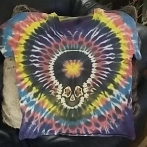 Skull Tie Dye Shirt Size Large